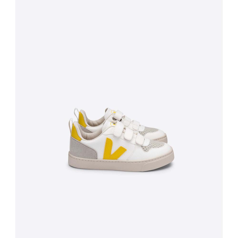 Veja V-10 CWL Joggesko Barn White/Yellow | NO 860AHK